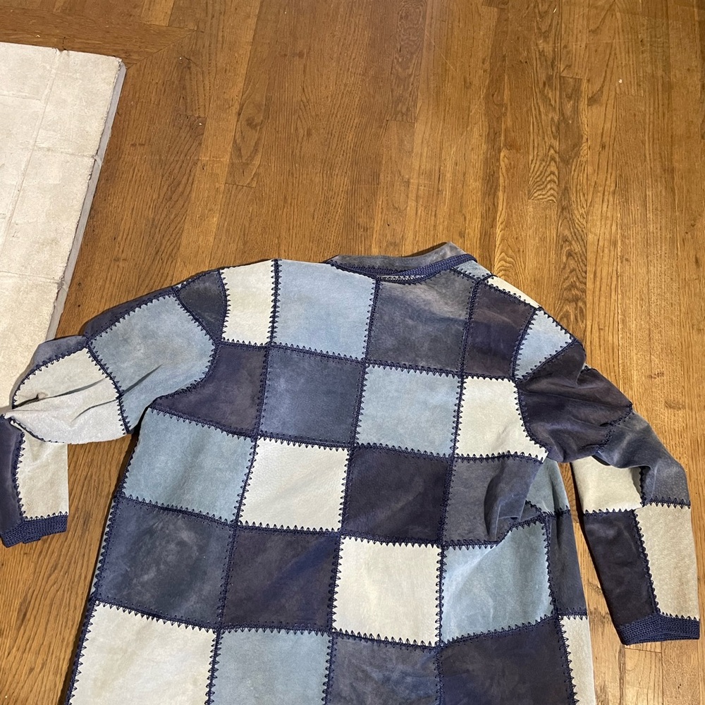 DENIM & CO VINTAGE PATCH WORK JACKET